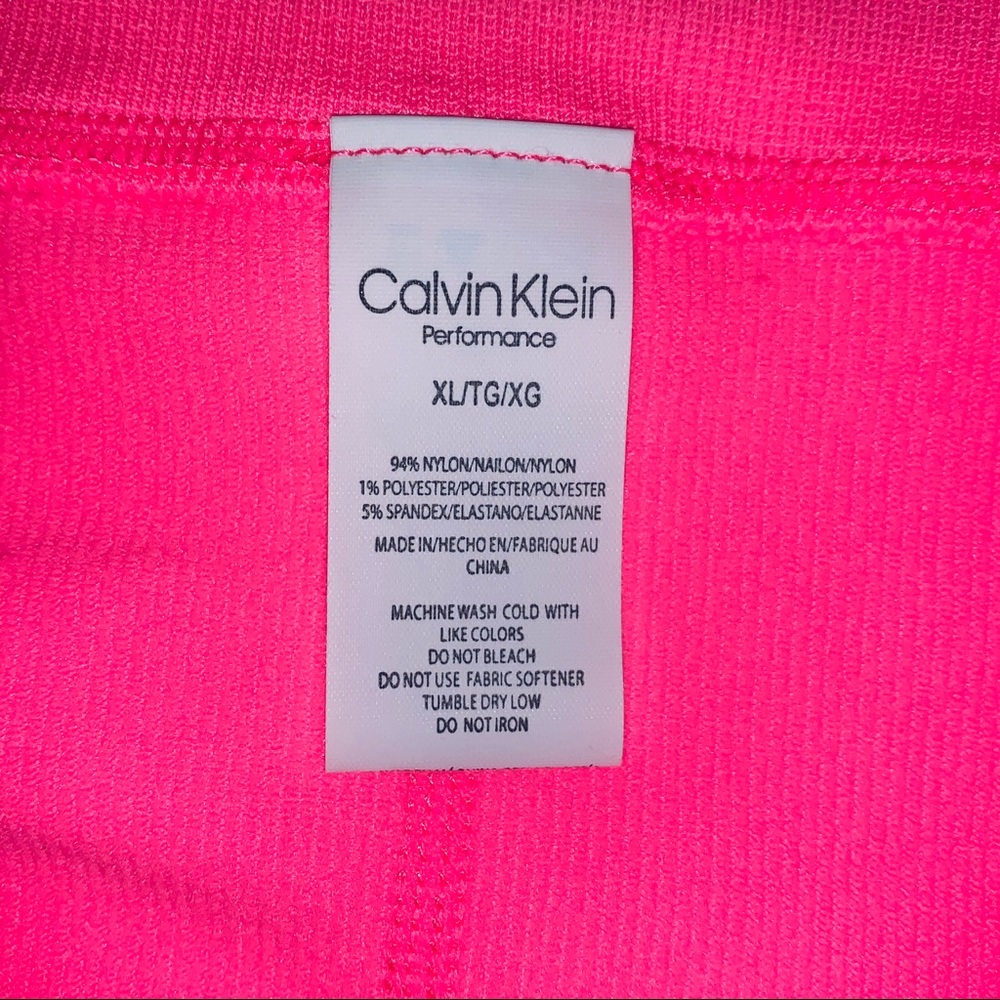 Calvin Klein | Hot Pink Ribbed Biker Short NEW - Picture 12 of 13